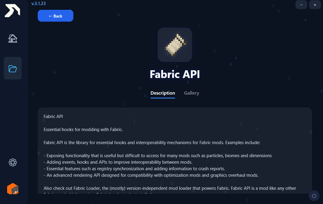 High performance Minecraft client