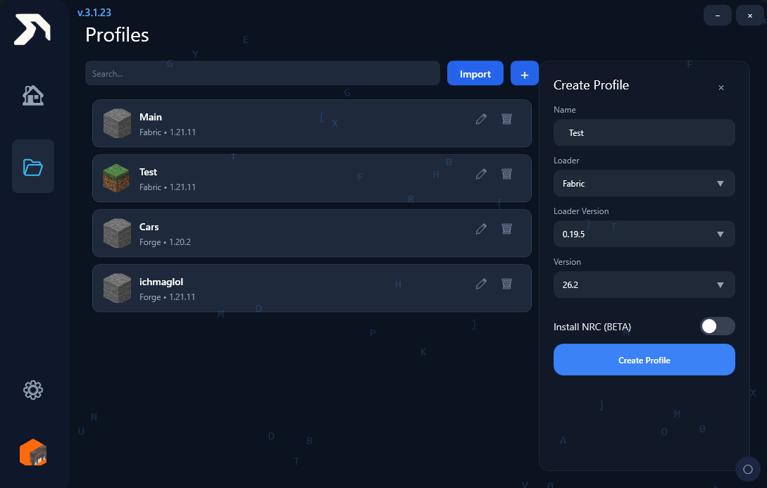 High performance Minecraft client