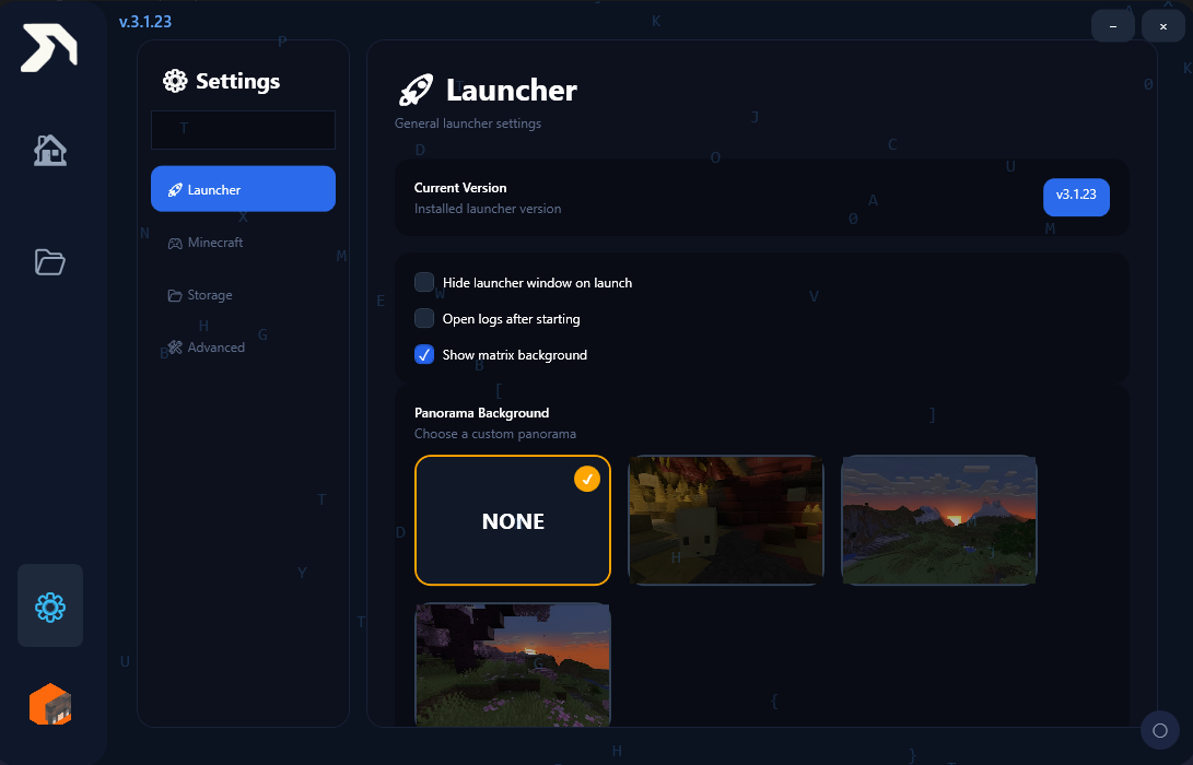 High performance Minecraft client